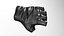 Black Leather Fingerless Glove