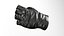 Black Leather Fingerless Glove