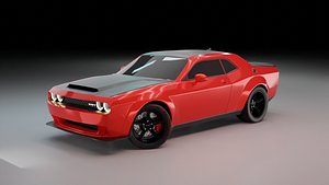 dodge challenger srt 3D