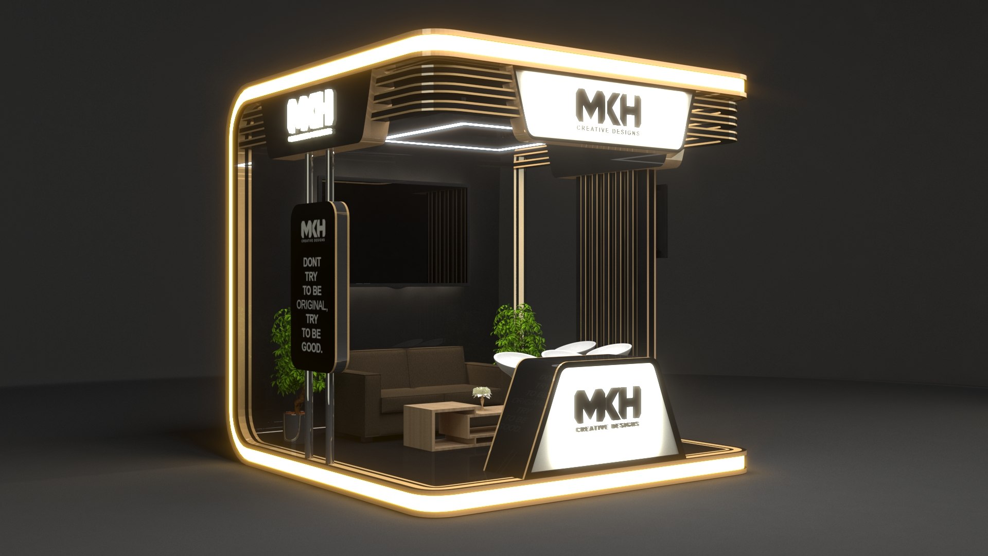 3D Exhibition Stall 10x10 - TurboSquid 1998082