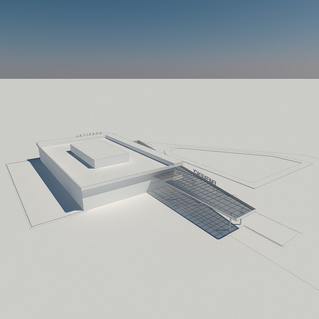 3D access hospital building - TurboSquid 1279720