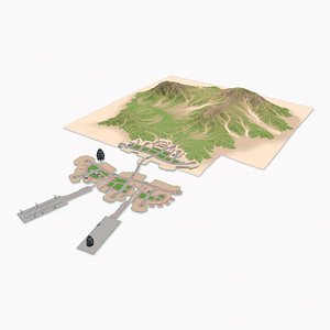 3D model Serini City Island