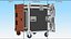 Heavy Duty Rack Flight Case with Wheels 52x48x48cm
