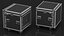 Heavy Duty Rack Flight Case with Wheels 52x48x48cm
