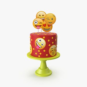 Emoji Cake 3D model