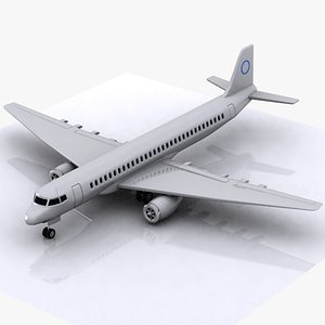 Cartoon Commercial Aircraft