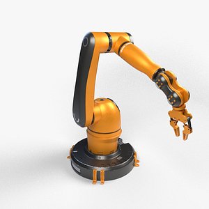 3D model industrial robot arm