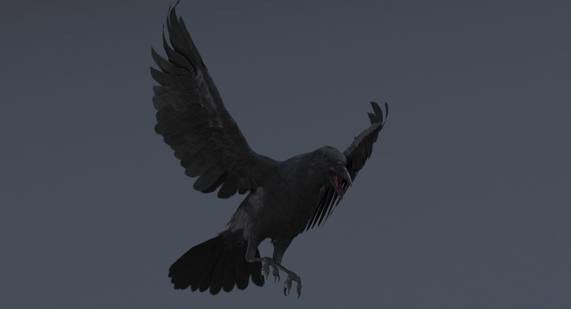 3D crow rigged model https://p.turbosquid.com/ts-thumb/MC/eEDWaJ/ZuGub03V/crowsidefly/jpg/1516281866/1920x1080/fit_q87/df9986321519e2dc7fd39ee9289ed8bebcfb799d/crowsidefly.jpg