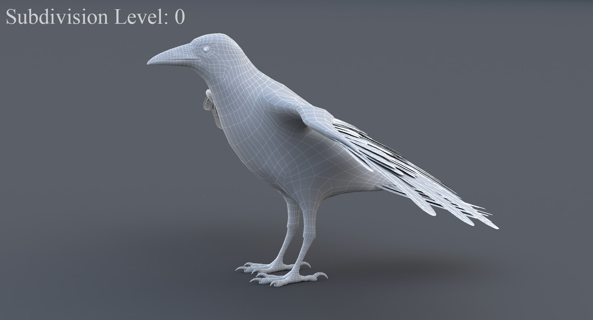 3D crow rigged model https://p.turbosquid.com/ts-thumb/MC/eEDWaJ/iVWYigEs/wire3s0/png/1516281923/1920x1080/fit_q87/311875aa00e02f9c7ba00e2294e699e6b2c7d244/wire3s0.jpg