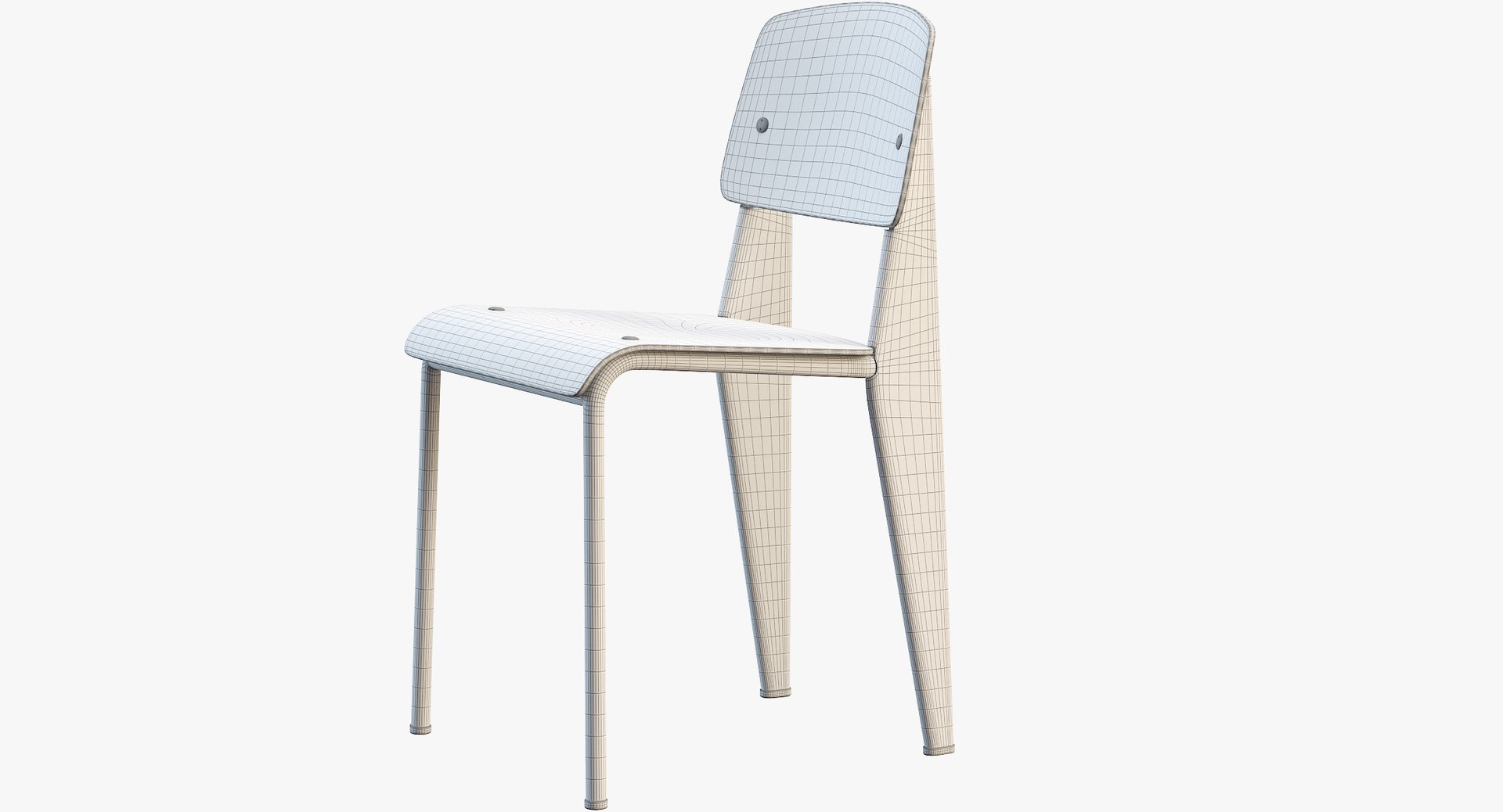 3D Model Vitra Standard Chair - TurboSquid 1383913