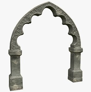 3d ancient archway