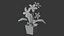 Vaso di fiori lowpoly
