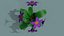 Vaso di fiori lowpoly