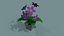 Vaso di fiori lowpoly
