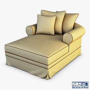 3D ampoli lounge chair model