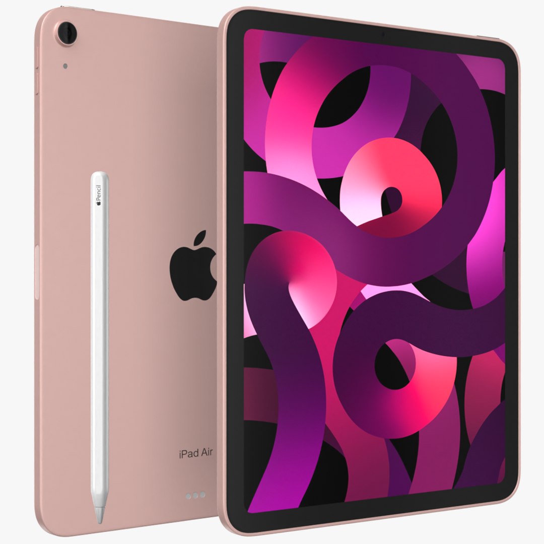 3D IPad Air Pink 2022 Model - TurboSquid 1877695
