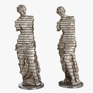 3D Venus de milo sliced statue model