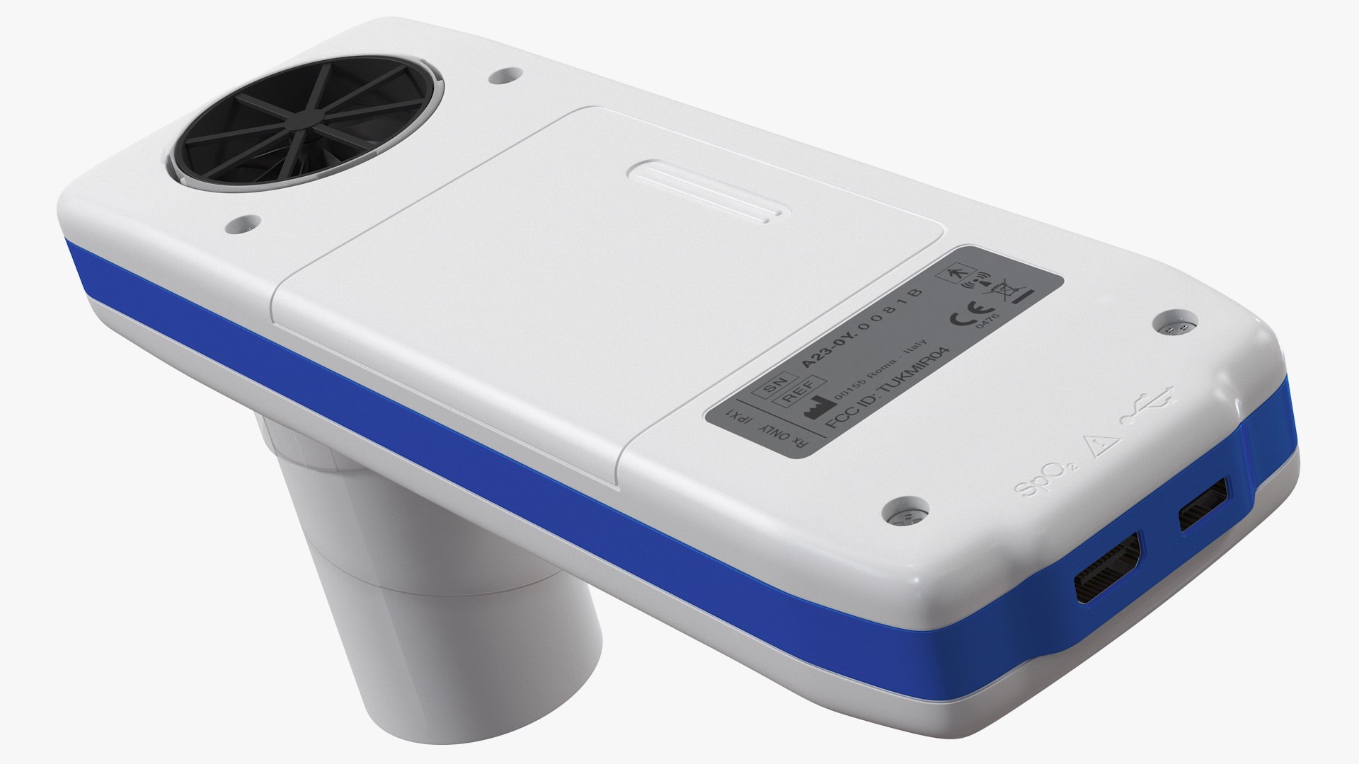 3D handheld digital spirometer model TurboSquid 1635702