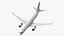Narrow-Body Jet Airliner Blank Livery Flight