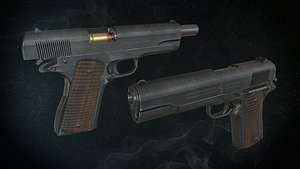 3D colt 1911 model