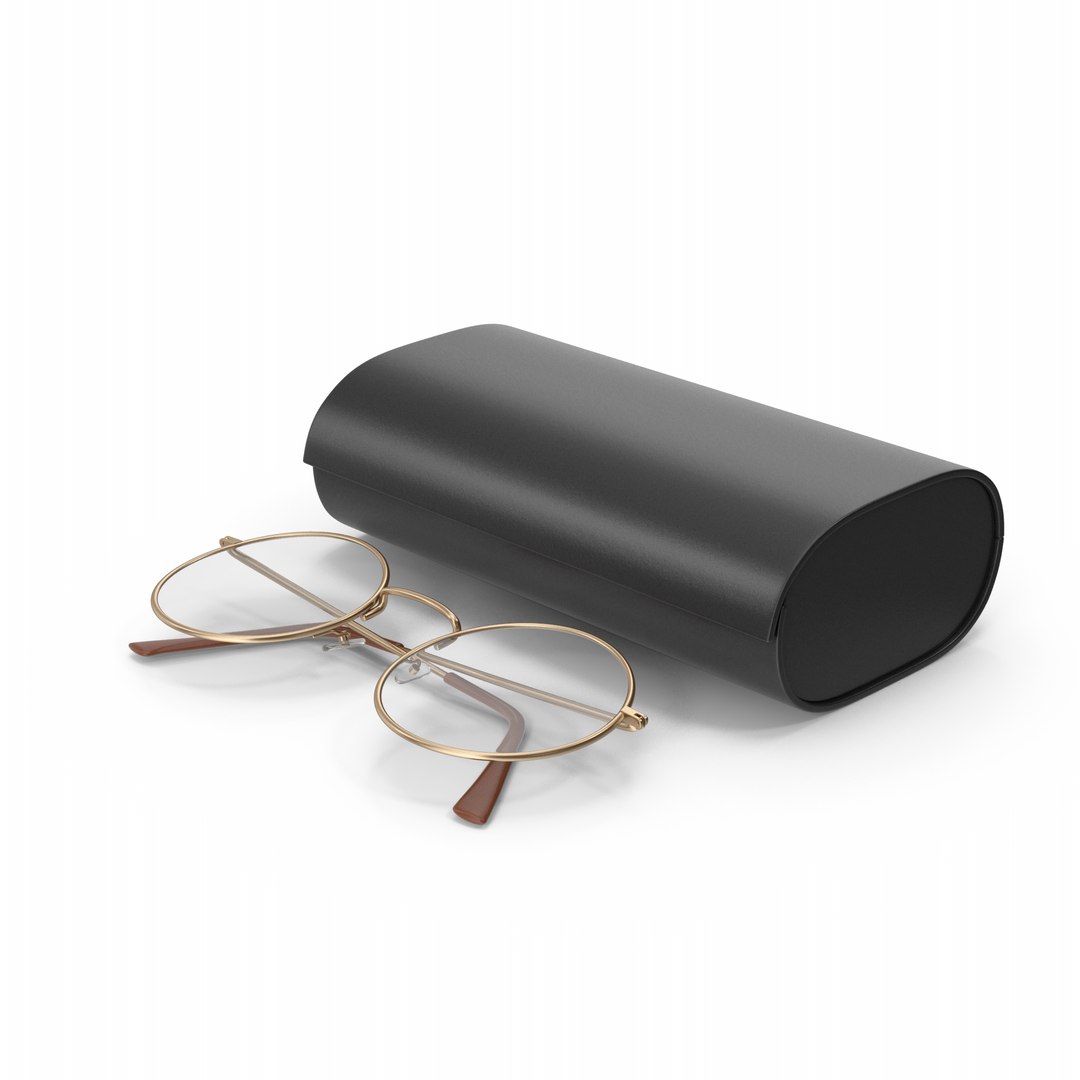 Eyeglasses Case And Eyeglasses 3D - TurboSquid 2077138