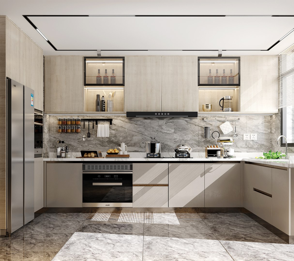 Villa Home Modern decoration kitchen 3D model - TurboSquid 2120816
