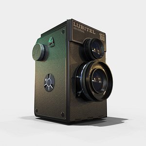 3d model old lubitel 166 pbr