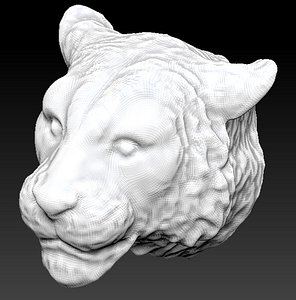 Tiger Head 3D Model $129 - .ztl .max .fbx .obj - Free3D