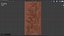 Modern Floral Leaves Decor Bas Relief Mural STL CNC 92