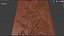 Modern Floral Leaves Decor Bas Relief Mural STL CNC 92