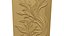 Modern Floral Leaves Decor Bas Relief Mural STL CNC 92
