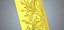 Modern Floral Leaves Decor Bas Relief Mural STL CNC 92