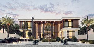 Modern Luxury Villa 3D model