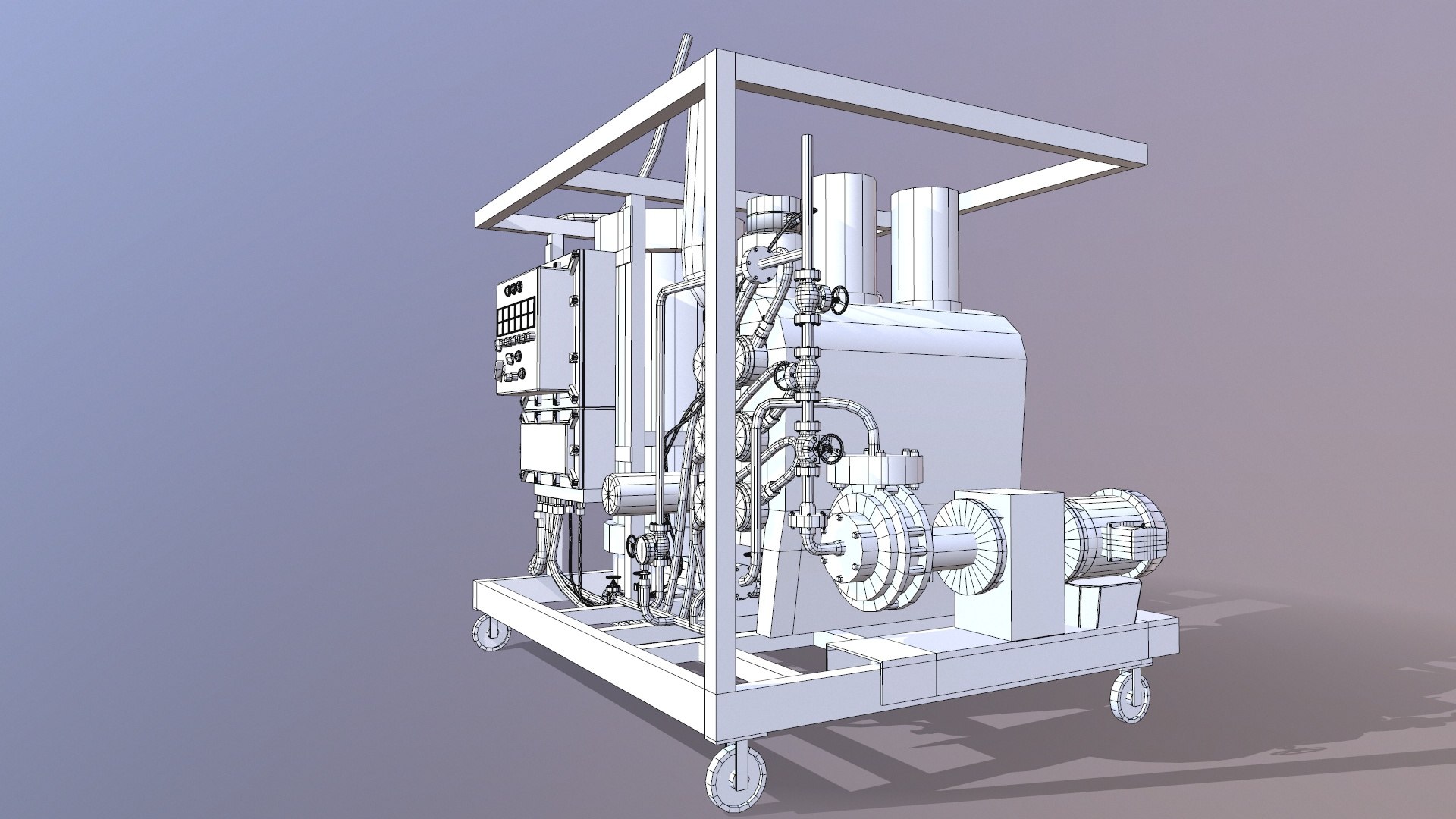3D Model Hydraulic Flushing Unit - TurboSquid 2287572