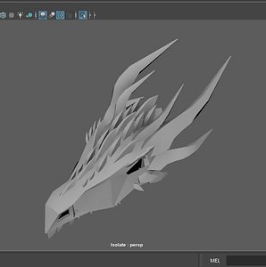 3D dragon head pieces