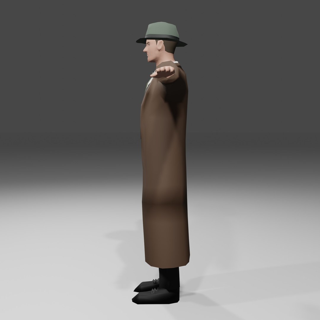 Lowpoly Stylized Detective updated edition 3D model - TurboSquid 1959149