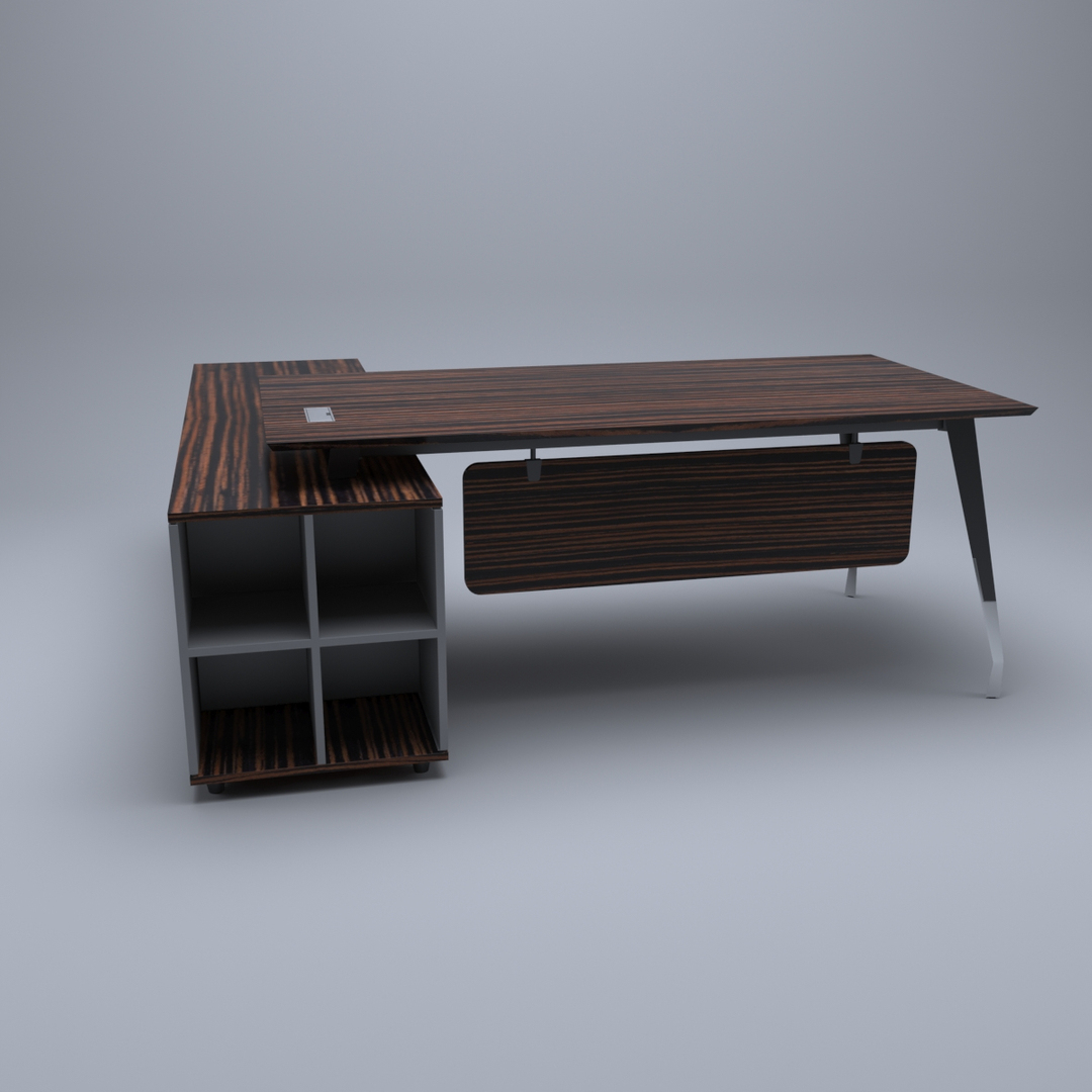 3D Office Table Desk Model TurboSquid 1379309