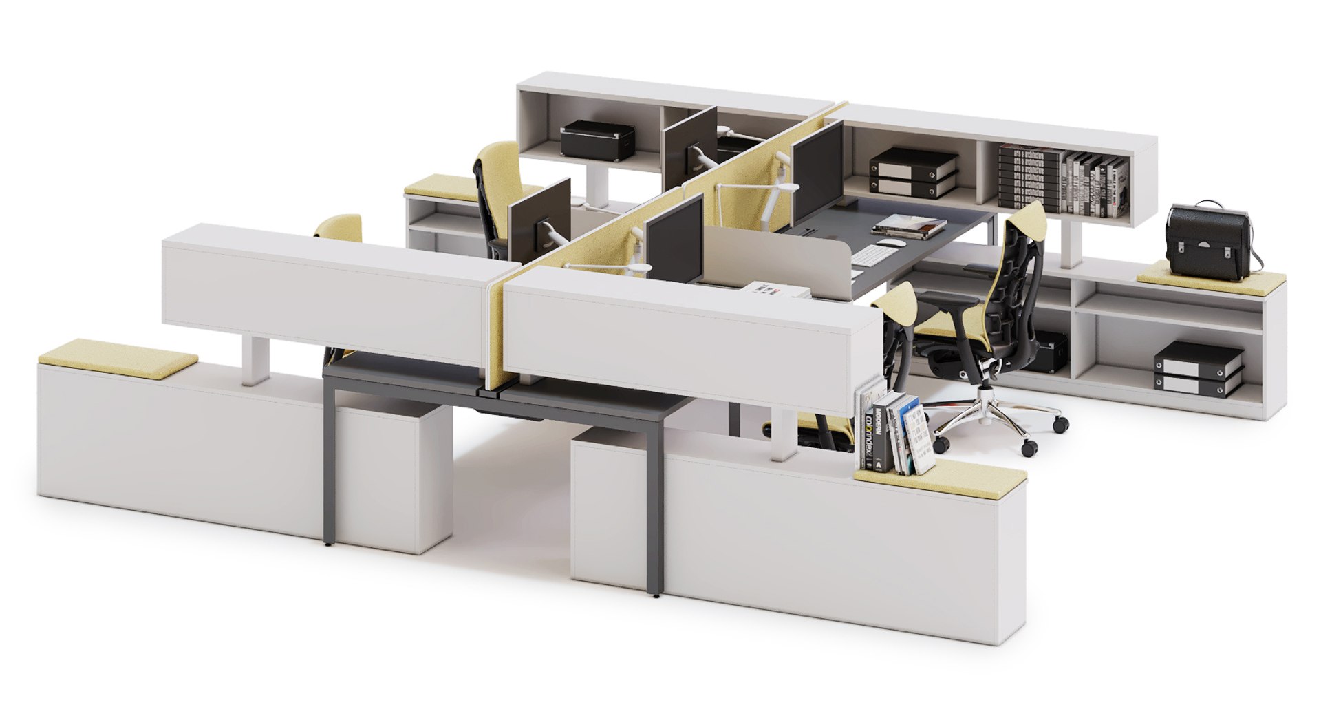 3D Herman Miller Layout Model - TurboSquid 1486734
