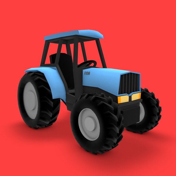 Trator de fazenda dos desenhos animados Modelo 3D $19 - .max .fbx .obj -  Free3D