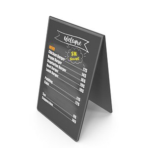 3D Double-Sided Menu Advertising Sign