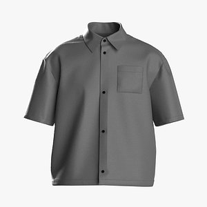 3D model Male oversized shirt