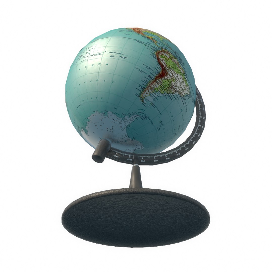 3d model globe modern