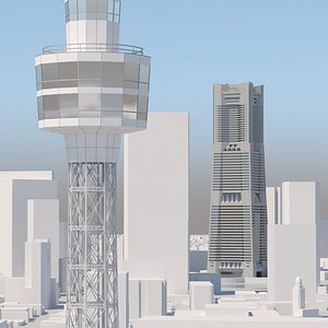 Marine tower and Yokohama landmark