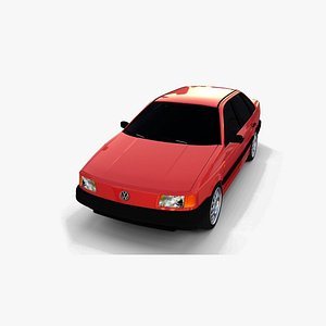 volkswagen passat b3 3d model