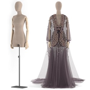 Dress flower 3D model