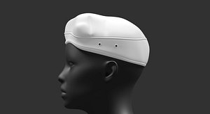 3D Military beret model