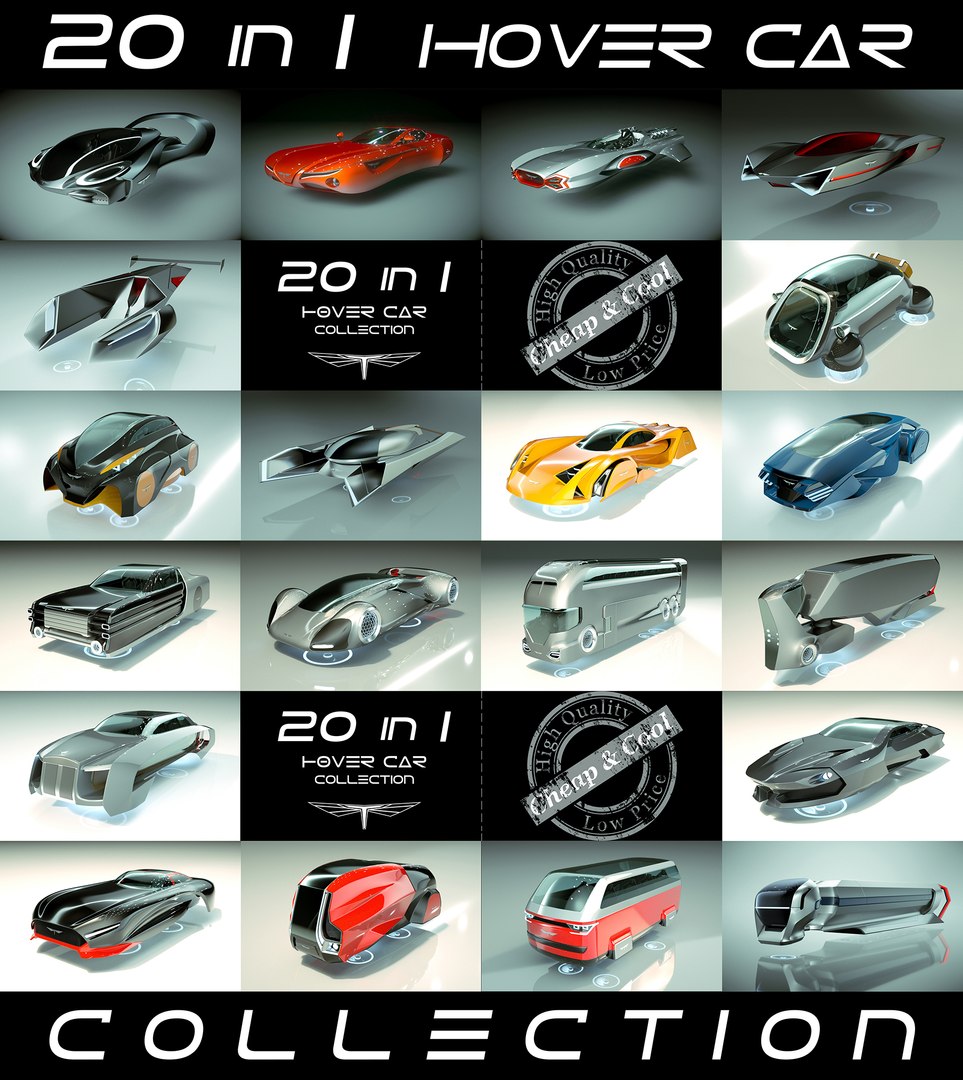 3D Model 20 1 Cool Hover Car - TurboSquid 1245693, image size:963x1080