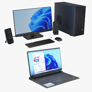 3D Computer and Laptop Collection