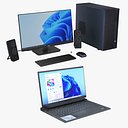 コンピューターとラップトップのコレクション