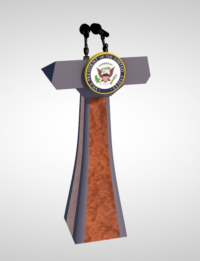 Podium President Presidential 3D Model - TurboSquid 1430297